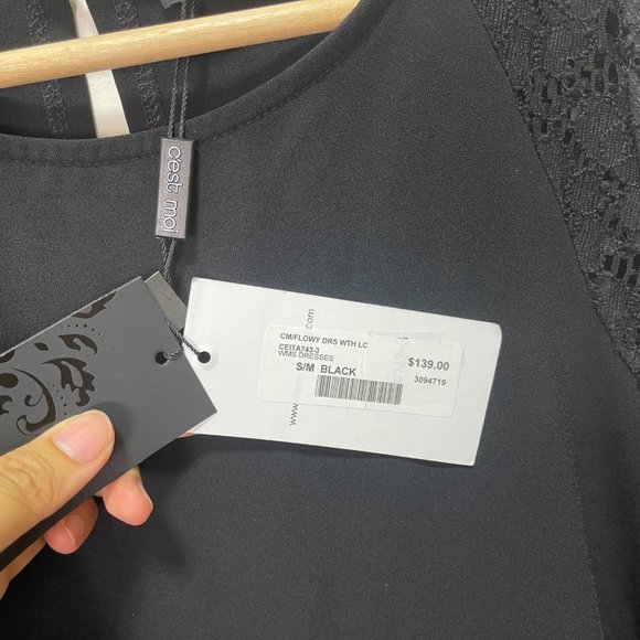 NWT C'est Moi Flowy Dress sz S/M - Picture 8 of 13